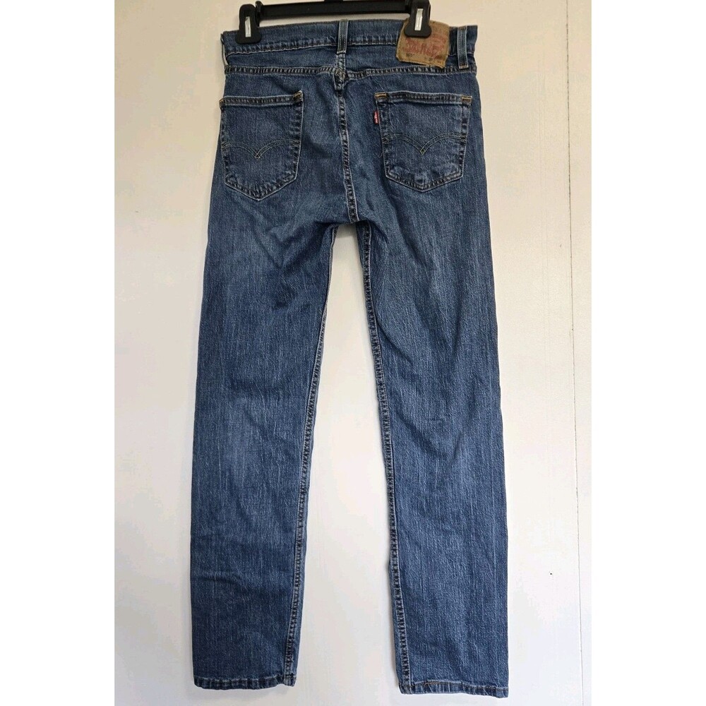 Levis 505 Jeans Mens 29x32‎ Regular Fit Blue Y2K Casual - Picture 5 of 9